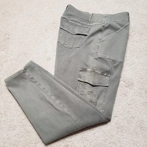 Spanx Pants Women 2XL XXL Desert Dune Stretch Twill Ankle Cargo Pull On Trousers - Picture 1 of 15
