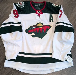Team Issued Primegreen Adidas MiC Kirill Kaprizov Minnesota Wild Jersey - Picture 1 of 6