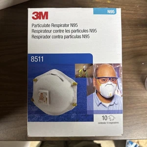 Mascarilla facial respiradora de partículas 3M 8511 N95 - Caja de 10 - Imagen 1 de 4