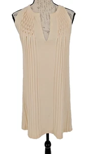 ESCADA DRESS Size 36 Cream Virgin Wool Quiet Luxury Old Money - Picture 1 of 12