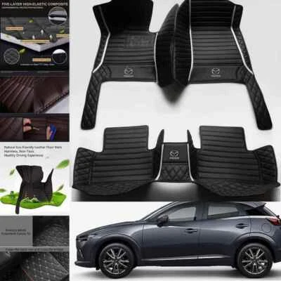 For Mazda MPV MX-5 Protege5 RX-8 Car Floor Mats Front & Rear Waterproof Auto Foto 1 de 4