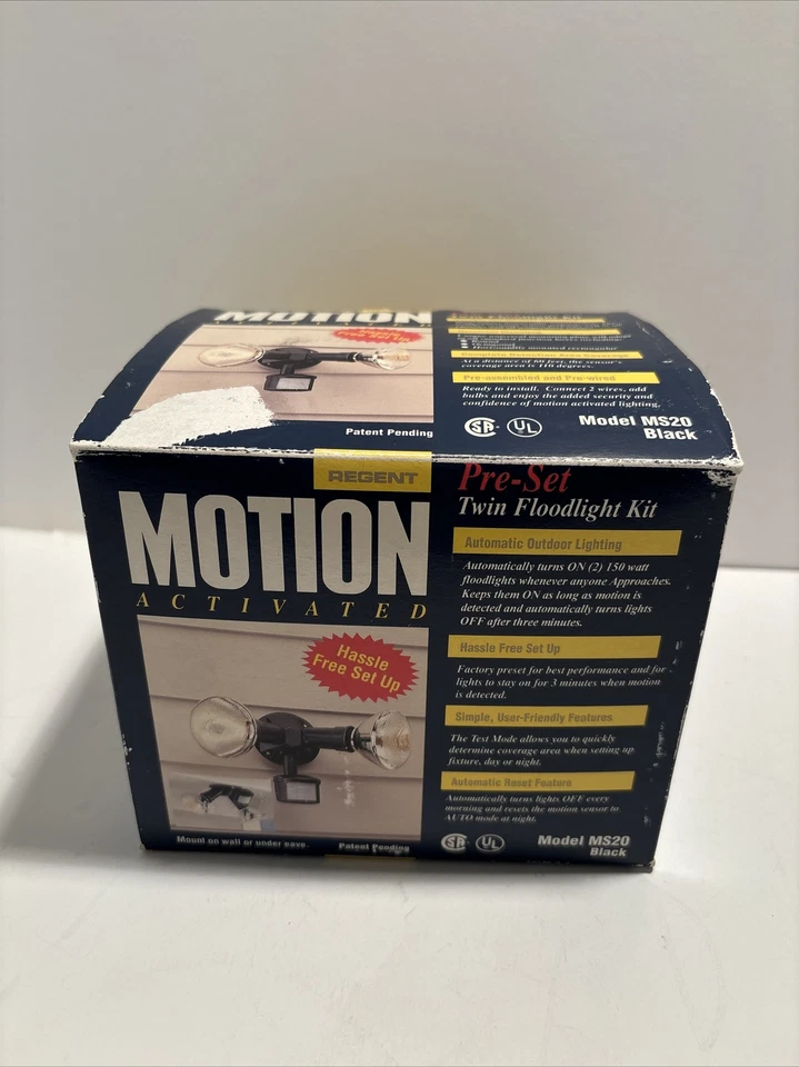 Kit de reflector doble sensor activado por movimiento modelo Regent MS20 exterior (D) Foto 1 de 4