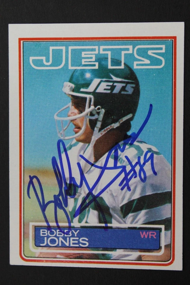 Bobby Jones New York Jets Autographed 1983 Topps Signed Card #344 - Image 1 of 3