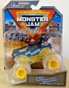 2024 Spin Master Monster Jam BLUE THUNDER GHOST CREW Series 36 Chase Truck - Picture 1 of 5