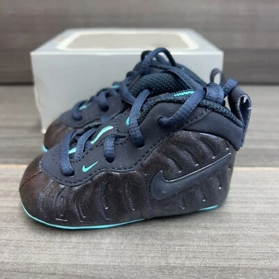 Botín de cuna Nike Lil' Posite Pro CB obsidiana oscura claro aguamarina 643145-401 talla 3C Foto 1 de 4