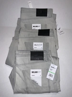 Pantalones cortos para hombre WilliamRast "distressed" corte recto elásticos/flexibles (color tundra Foto 1 de 4