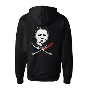 Rock Rebel Halloween Michael Myers Cuchillos Película de Terror Sudadera con Capucha UH214-CUCHILLOS-HD-M - Imagen 1 de 3