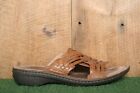 UGG 'Keala' Brown Leather Slide Sandals Women's Sz. 8