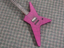 Warmoth Charvel-Style Star Custom USA Made Guitar Fuchsia Flake!