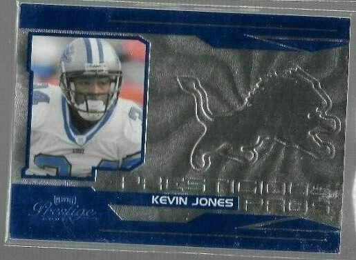 2007 Playoff Prestige Prestigious Pros Blue Kevin Jones #PP-5 #'d 0927/1000 - Image 1 of 1