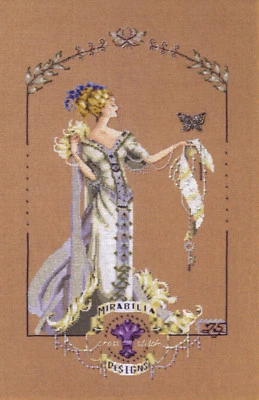 Cross Stitch Chart ~ Lady Mirabilia 25th Anniversary Pattern w/Charm #MD158 - Image 1 of 4