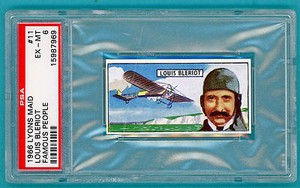 1966 Lyons Maid Famous People, Louis Bleriot – #11 PSA 6!