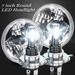 Halo 7"Round Led Headlight H4-H13 Hi/Lo Bulb for Chevy C10 C20 C30 G10 G20 K10 - Picture 1 of 15