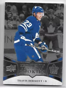 2018-19 Upper Deck Exquisite Collection Platinum Rookie #R23 Travis Dermott /299 - Picture 1 of 2