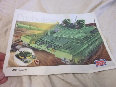 Mega Bloks 3251 Leopard 2 Tank Instruction Manual - Image 1 of 4