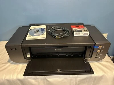 CANON PIXMA Pro 9500 Mark II Digital Photo Inkjet Printer Manual/Cord/Ink READ - Image 1 of 4