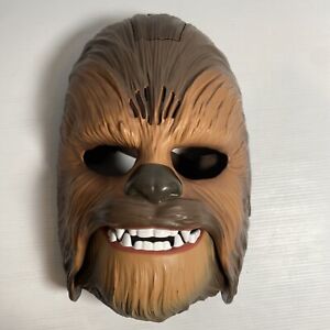 Star Wars Chewbacca Wookie Talking Electronic Mask The Force Awakens USED