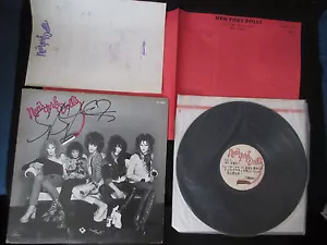New York Dolls ST First Japan Promo Label Vinyl LP signierte Kopie Sylvain Sylvain - Bild 1 von 9