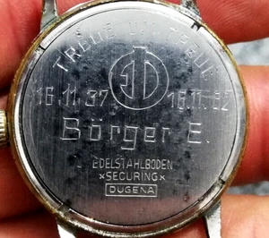 DUGENA 444 RARE OLD 1960"S Mechanical WRIST WATCH - Picture 1 of 8