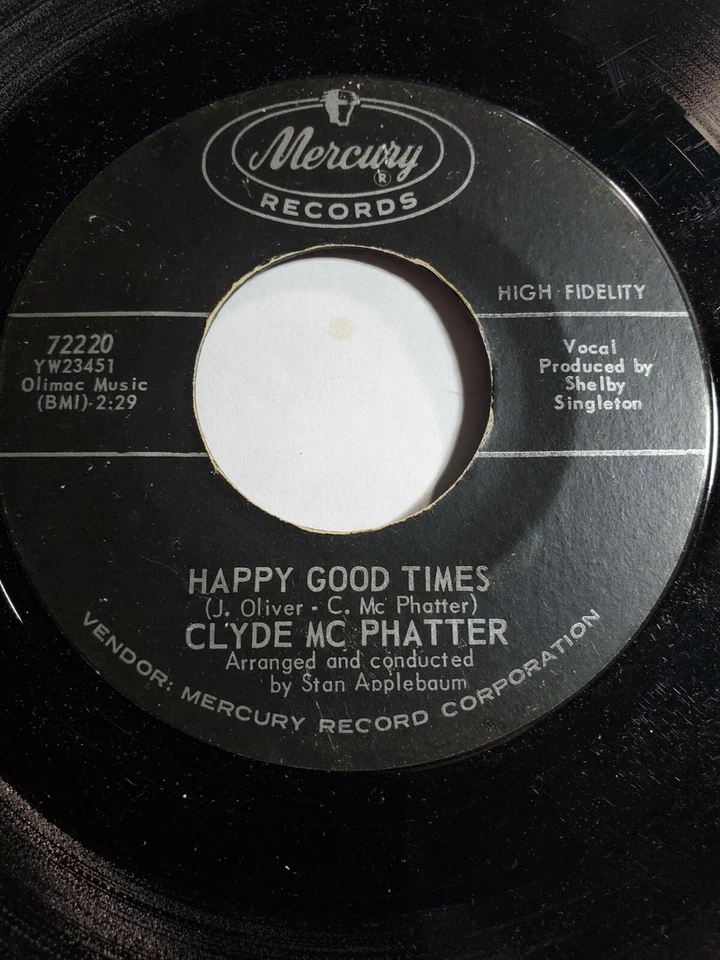 Clyde McPhatter - Deep In The Heart of Harlem/Happy Good Times  VG F133 - Image 1 of 1