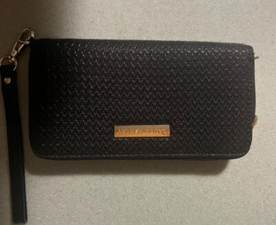 Cartera sin asas de viaje Laura Ashley Voyager cartera pasaporte negra nueva sin etiquetas Foto 1 de 4