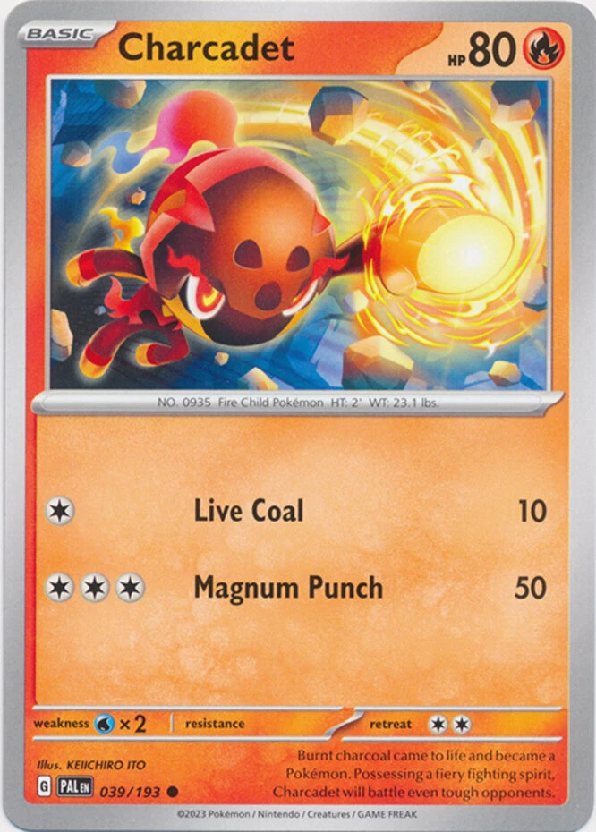x4 Charcadet - 039/193 - Common Pokemon SV02 Paldea Evolved M/NM - Image 1 of 1