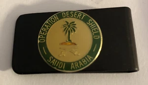 Operation Wüstenschild Saudi-Arabien Geldklammer Militär schwarz Neu in Geschenkbox - Bild 1 von 8