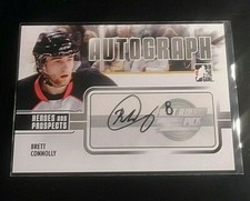 2009-10 In The Game, ITG Heroes and Prospects Brett Connolly AUTOGRAPH, auto 