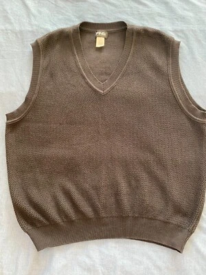 Ping Collection Sweater Vest Black 100% cotton RN 37763 Size L Chest 48 In - Image 1 of 4