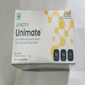 2Xunicity Unimate Green Leaf Powder Extract with-Lemon Ginger Flavour 10 sachets - Picture 1 of 7