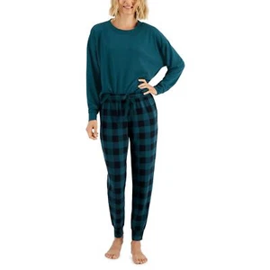 Jenni Long Sleeve Mix It Pajama Set June Bug Buffalo Check NWT Size XS - Picture 1 of 6