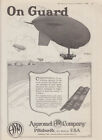 On Guard Navy Surveillance Dirigible Against The Huns Aspromet Ad 1918