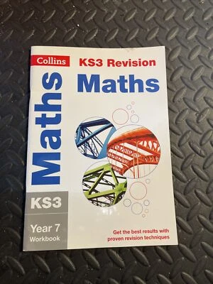 KS3 Maths Year 7 Workbook Collins Revision Study - Image 1 of 2