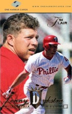 1994 Flair Philadelphia Phillies Baseball Card #205 Lenny Dykstra