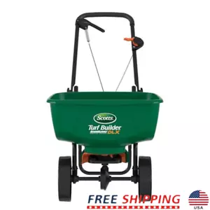 Turf Builder Broadcast Spreader Lawn Fertilizer Seed Salt Ice Melt 15000 sq ft - Picture 1 of 6