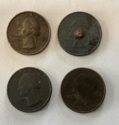 A Lot Of 4 Mint ErrorWashington Quarters Cover