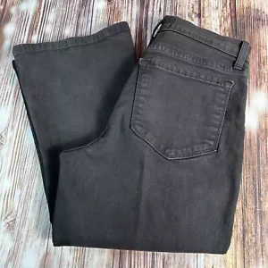 Pantaloni denim jeans taglio stivaletto nero petite NYDJ taglia 6 made in USA 27x27,5 - Foto 1 di 9