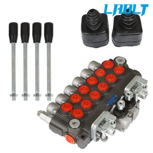 LABLT Valvola di controllo direzionale terna idraulica 6 bobine 11 GPM SAE 2 joystick - Foto 1 di 9