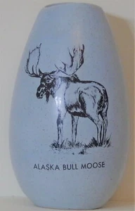 Alaska Bull Moose vase - Bering Sea Original - Anchorage, Alaska - Picture 1 of 5