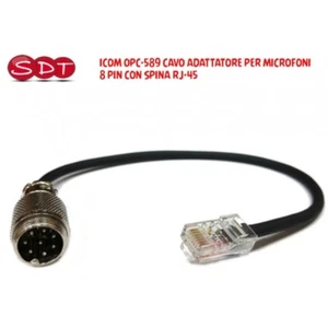 ICOM OPC-589 CAVO ADATTATORE PER MICROFONI 8 PIN CON SPINA RJ-45 - Zdjęcie 1 z 2