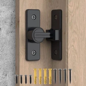 90 Degree Flip Barn Door Lock, Heavy Duty Sliding Gate Latches Locks for Gard... - Picture 1 of 8