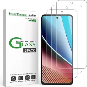 (3 pack) amFilm for Motorola Moto G Stylus 2023- Tempered Glass Screen Protector - Picture 1 of 6