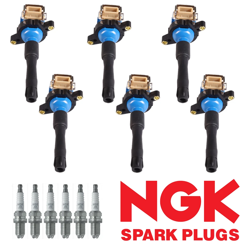 Bobina de encendido de alto rendimiento y bujía NGK Platinum para BMW 325Ci M5 UF354 Foto 1 de 4