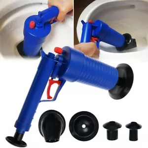 Toilet Clean High Pressure Air Drain Blaster Pump Plunger Sink Pipe Clog Remover - Picture 1 of 6