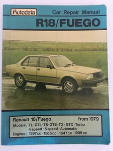 Autodata 296 - Renault 18, Fuego - Desde 1979 - Manual Reparación Coche - Imagen 1 de 4