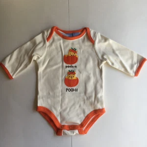 New Pooh Bear Bodysuit Shirt 3-6 Pumpkin Patch Disney Halloween One Piece - Picture 1 of 3