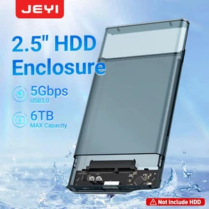 JEYI 2,5 Zoll HDD Gehäuse USB3.0 5Gbps SSD Gehäuse für 7-9,5MM 2,5" HDD - Bild 1 von 6