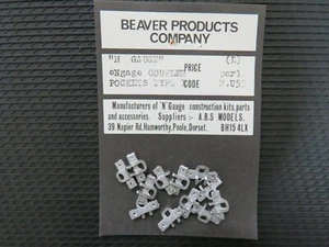 BOLSILLOS ACOPLADOR N GAUGE CASTOR PRODUCTS N.U53 eNgauge TIPO 1. x 12 METAL BLANCO - Imagen 1 de 2