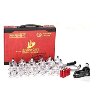 Buhang Massage Profi Schröpftherapie 19tlg Set mit Saugpumpe - Bild 1 von 4