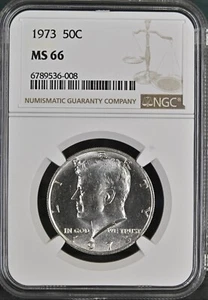 1973 50C Kennedy Half Dollar NGC MS66 6789536-008 - Picture 1 of 2